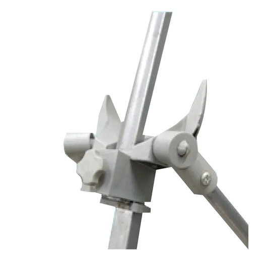 An x banner mechanism join displayed on a white background. Printed by Brand Monster