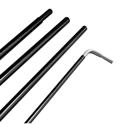 Brand Monster telescopic banner hardware dismantled and without any fabric attached.