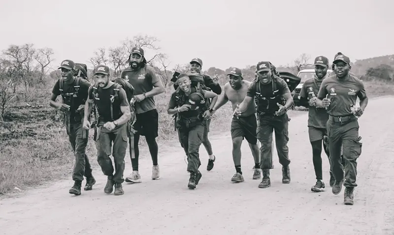 Rangers participating in the 2025 Wildlife Ranger Challenge at which Brand Monster proudly sponsored branded banners.